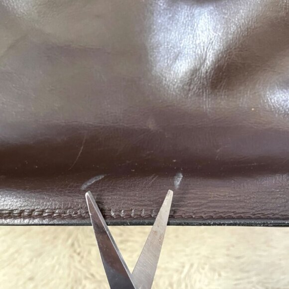 Vintage Bally Chocolate Brown Leather Work Bag - made in Italy! 🇮🇹 - Picture 13 of 16